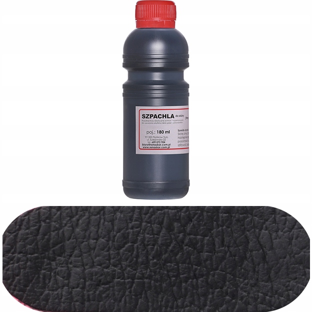 Szpachla płynna do skóry Renoskór 180ml czarny