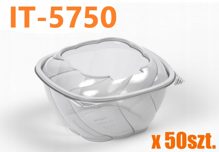 

Opakowanie na sałatkę plastikowe 750 ml 50 szt