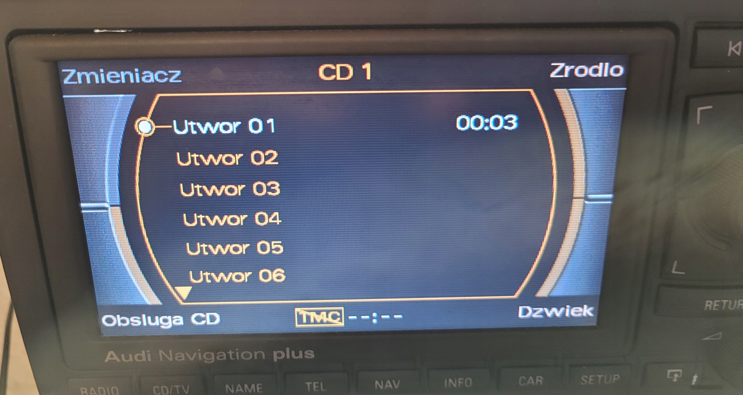 AUDI A4 B6 B7 RNS-E RADIO Navigation NAVI KOD MENU PL 8E0035192Q