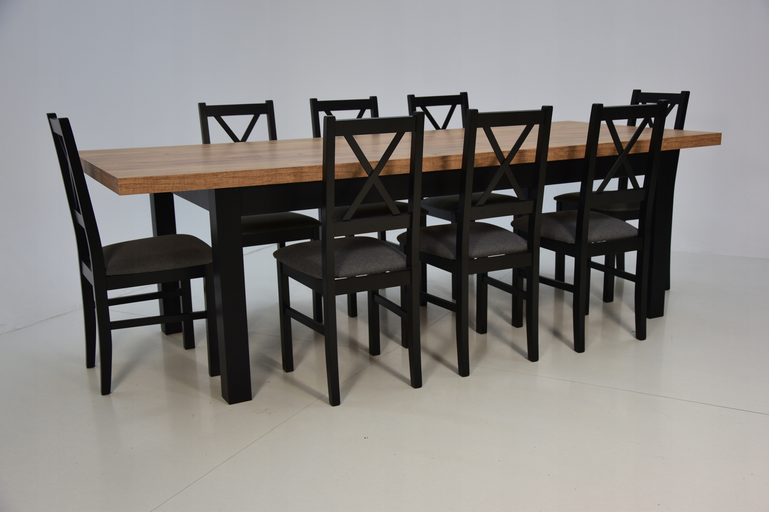 Zestaw stół S-7 100x200/300+ 8xkrzesło N-10-LOFT Szerokość stołu 100 cm