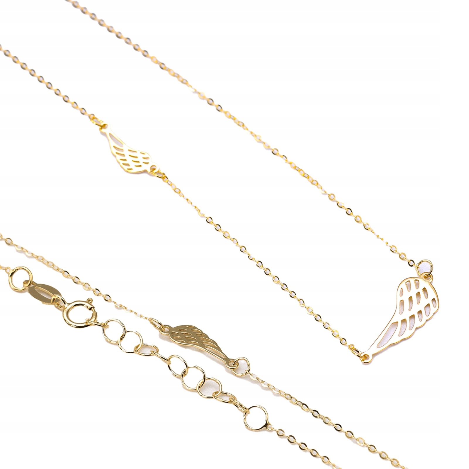 Zlatý náhrdelník 925 Křídlový let Křídlo Ankr