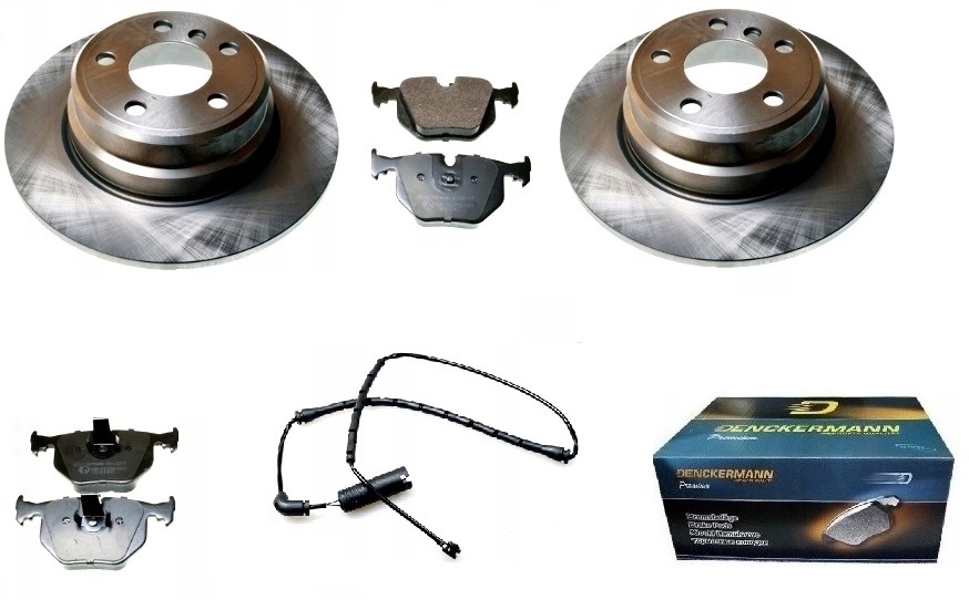 Kotouče senzorové destičky Bmw X5 E53 2000-2007 Zadní Sada Plné 324 mm x 12 mm