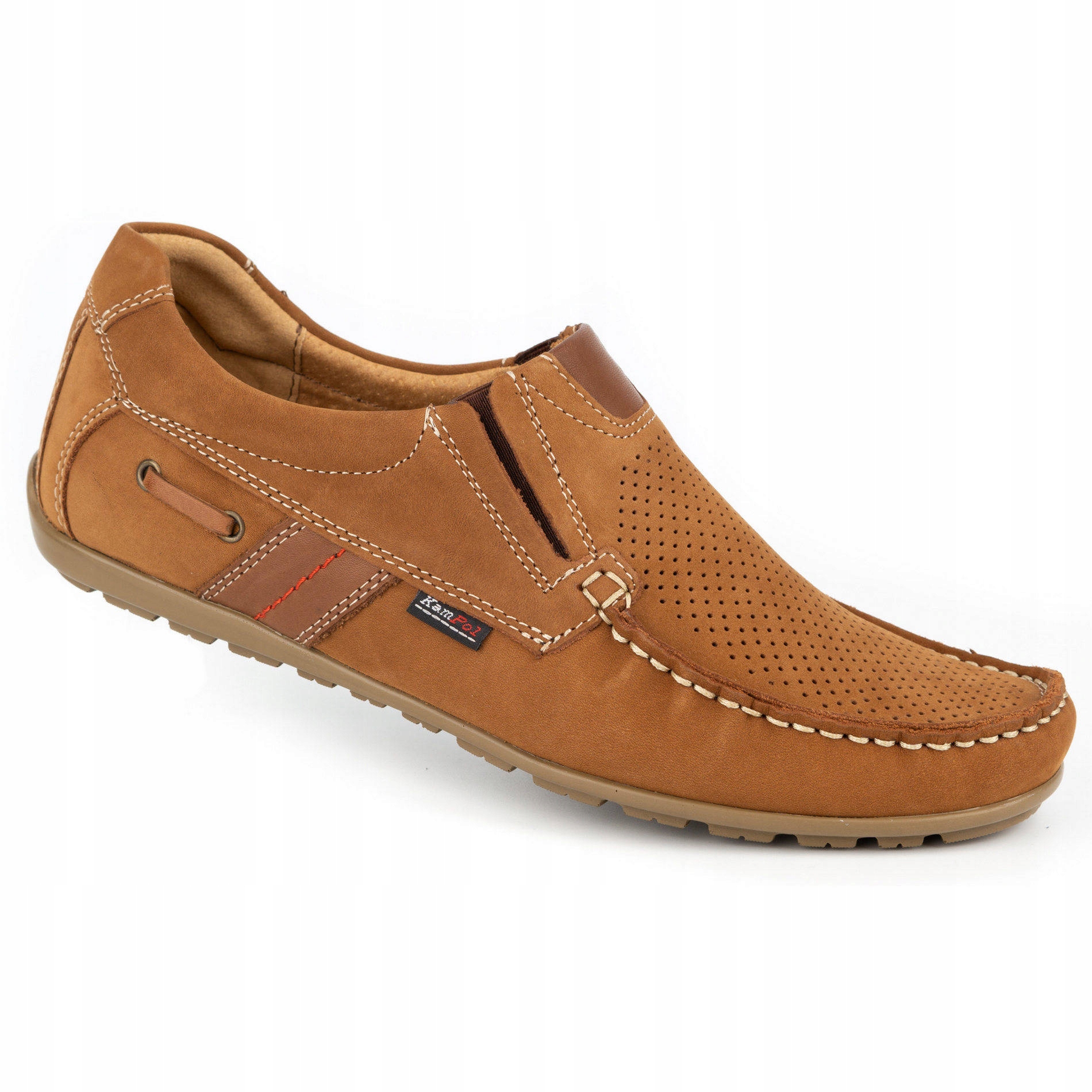 

Buty męskie mokasyny wsuwane Skóra 53 brązowe 41