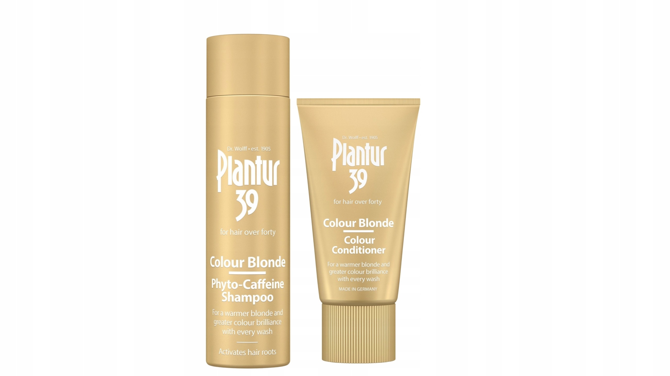 Plantur 39 Barwa Blond Fito-Kofeinowa Szampon Odżywka 250ml+150ml