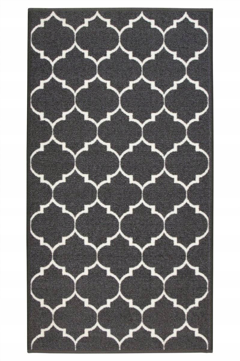 Dywan Antypoślizgowy Koniczyna Clover Grafit Do Kuchni Jadalni 120x160 cm