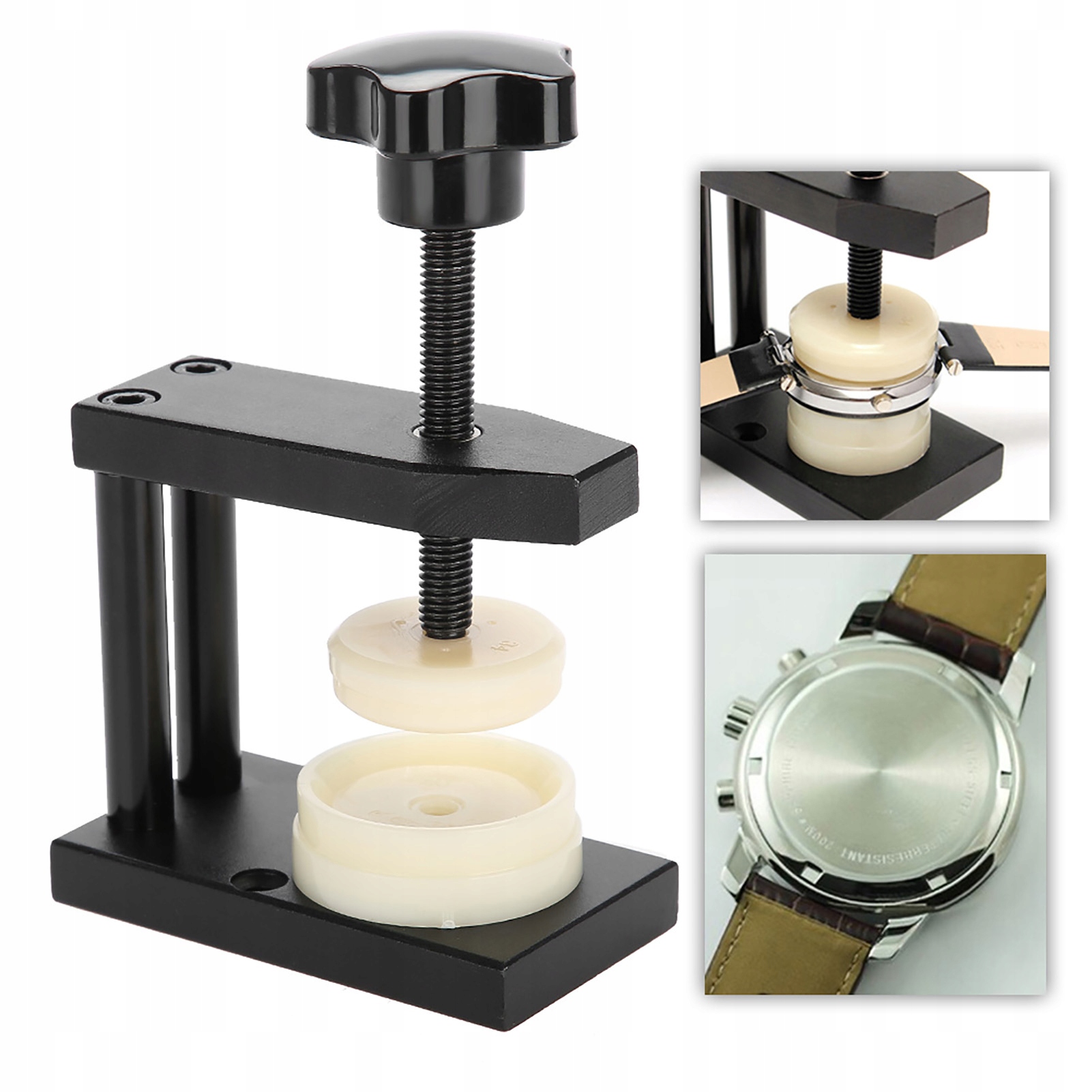 Prasa Zegarmistrzowska Praska Do Zegarków Zestaw Płytki Dociskowe 18-50mm