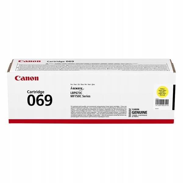 Canon originální toner 069Y, žlutý, 1900s, 5091C002, Canon MF752Cdw