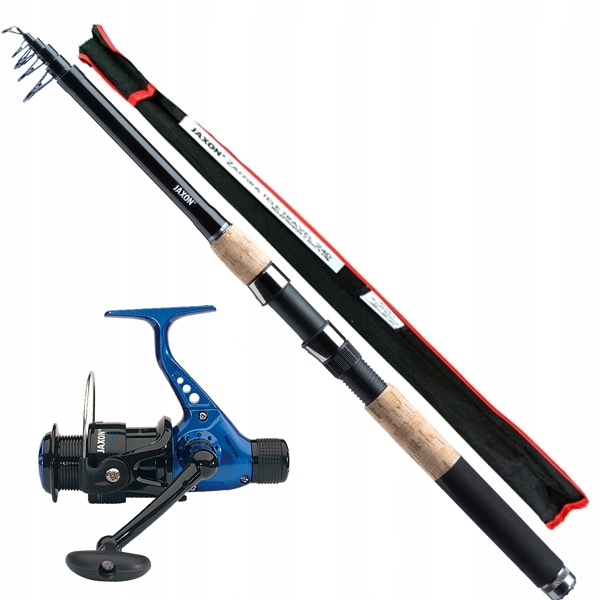 Rybářský Set jaxon Teleskopický Rybářský Prut 2,7 m Naviják na splávek