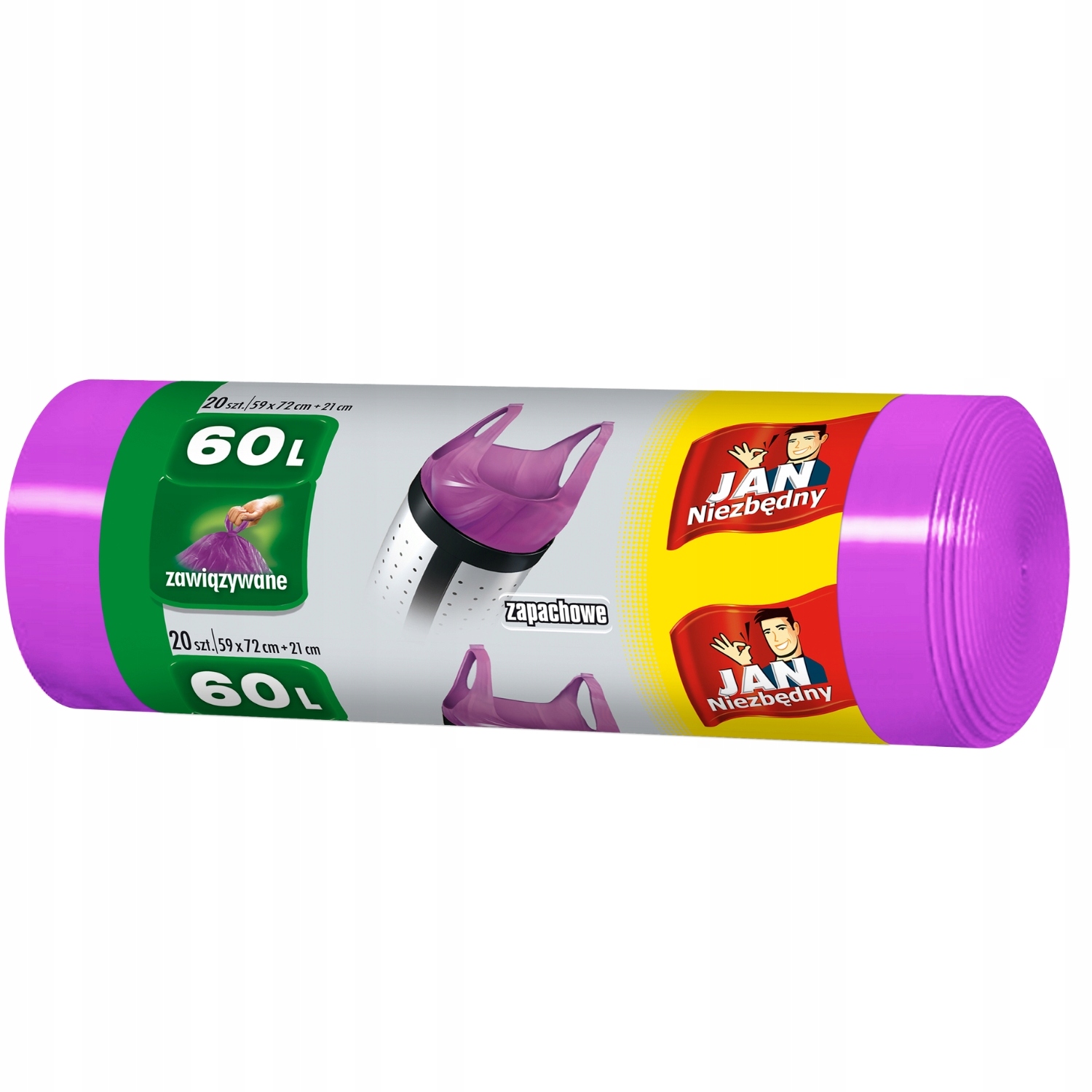 

Jan Niezbędny Worki Na Śmieci Wiązane 60L Zapach