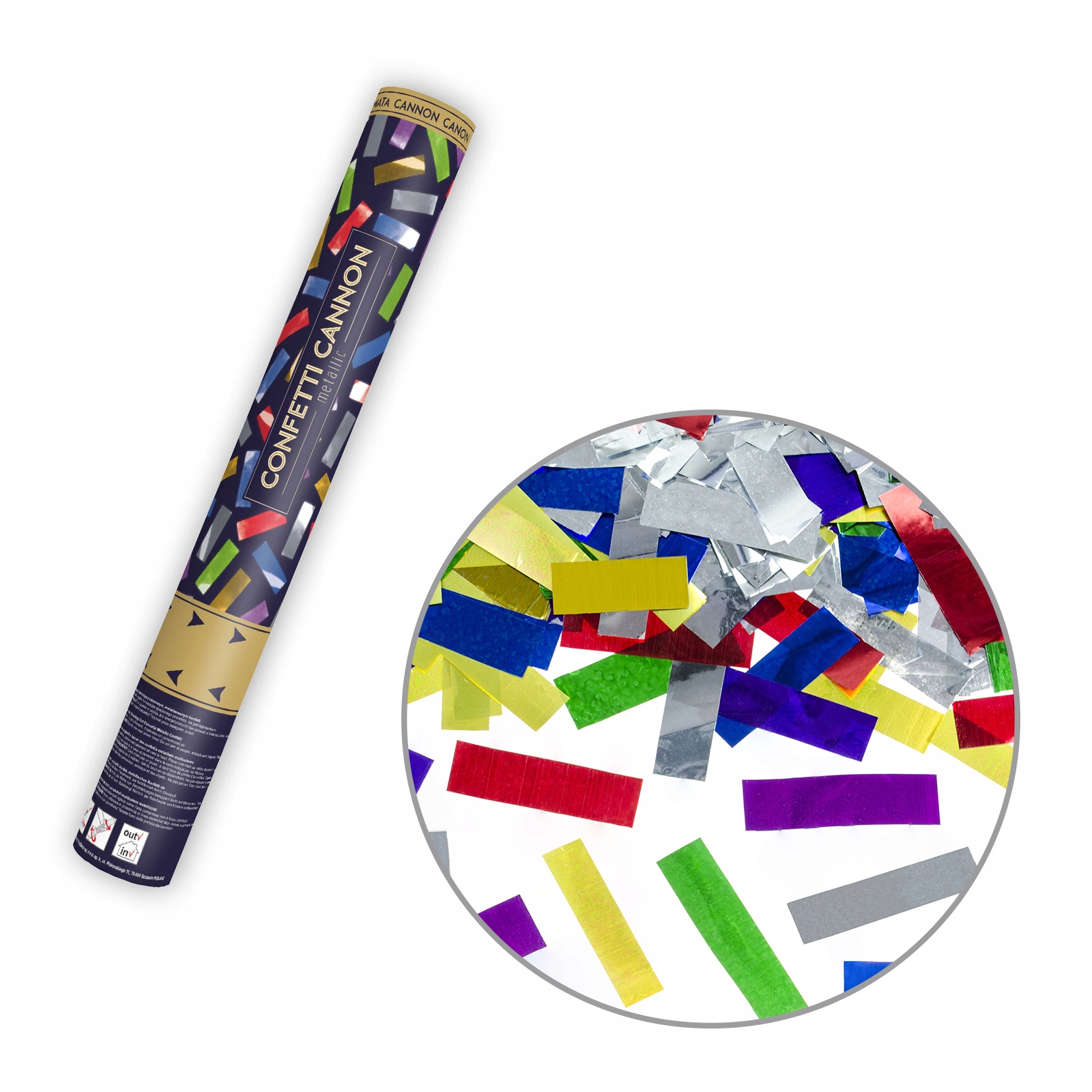 

Tuba Strzelająca konfetti kolorowe 40 cm