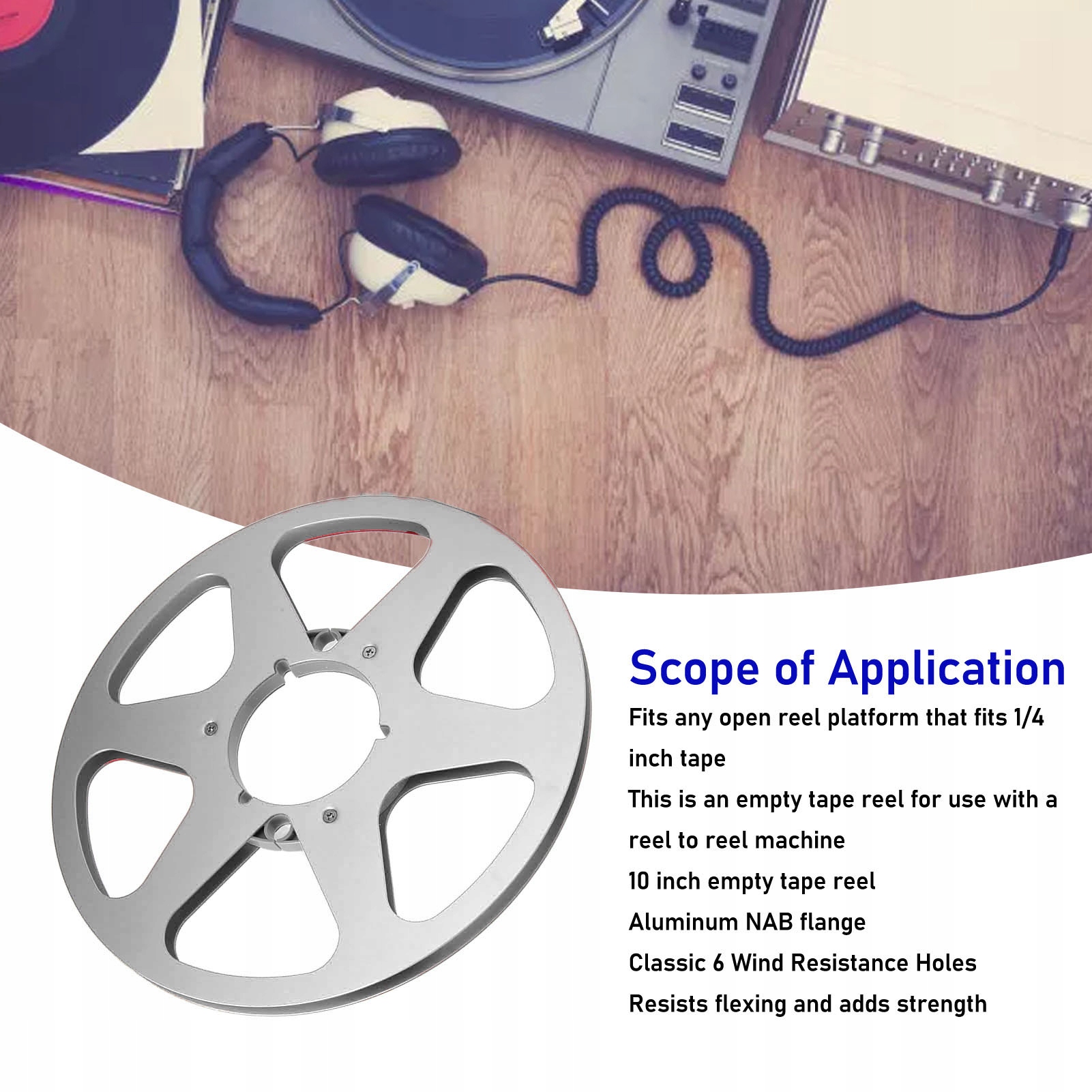 SZPULE MAGNETOFONOWE-1/4 10" NAB Waga produktu z opakowaniem jednostkowym 1 kg