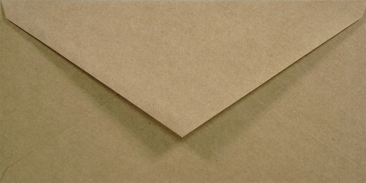 

Koperty eko DL Eko Kraft brązowe delta 25szt.