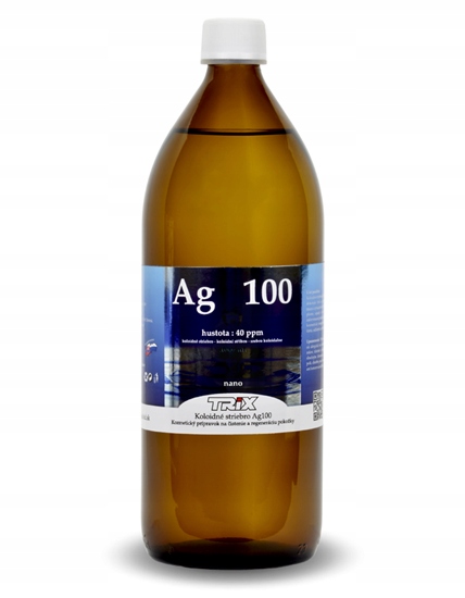 

Nano Srebro Koloidalne 1000 ml 40 ppm szklo Top