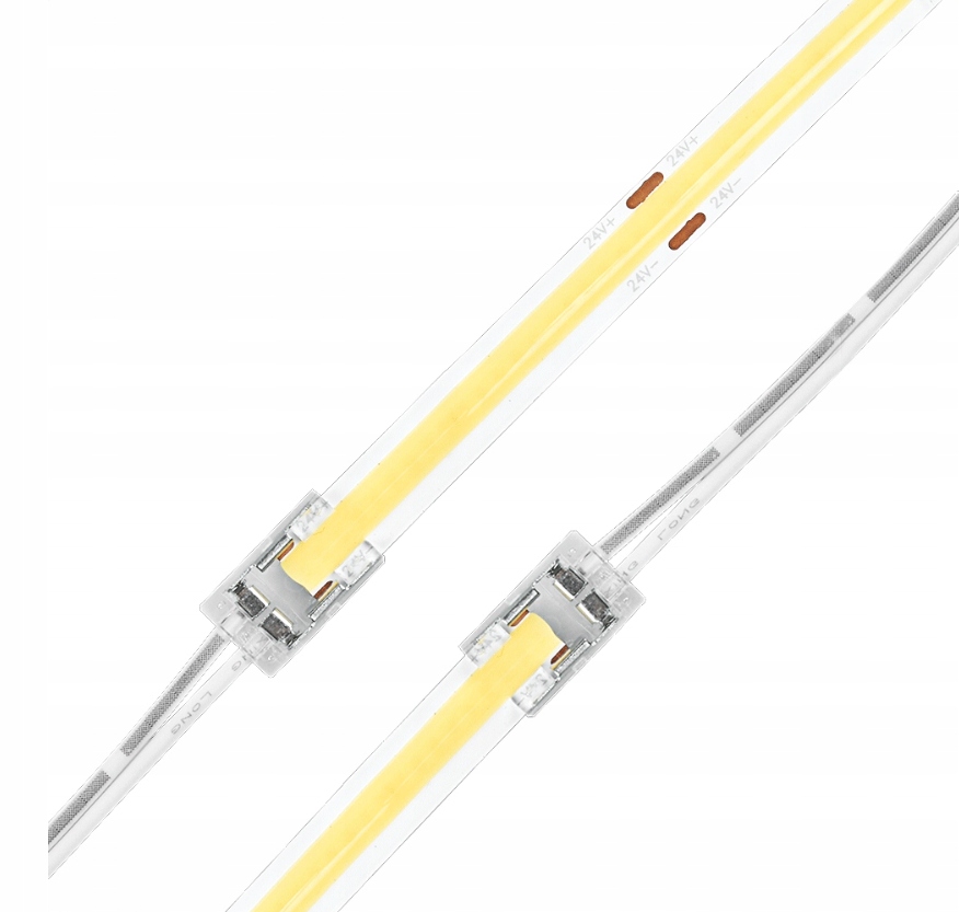 ZŁĄCZKA DO TAŚM LED COB 8mm IP20 ŁĄCZENIOWA KĄTOWA Z PRZEWODEM Kod producenta ZŁĄCZKA KĄTOWA