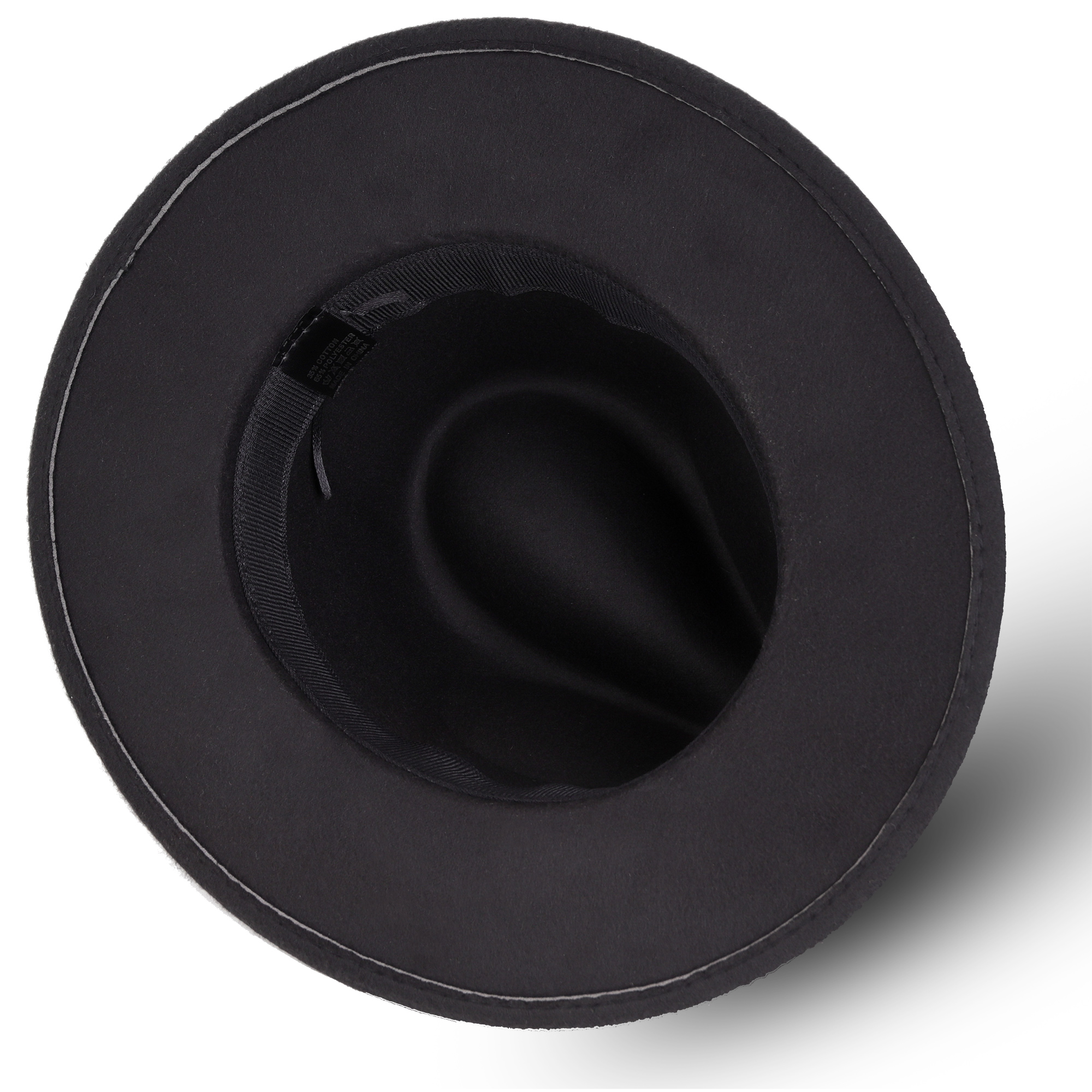 Modny Kapelusz damski filcowy Wzór dominujący bez wzoru