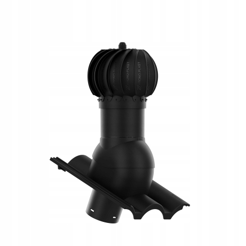 KOMINEK ROTOLINE DACHÓWKA BRASS GRECKA Czarny