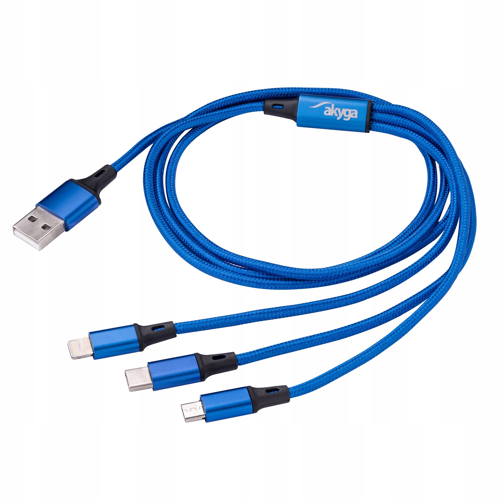 

Kabel 3w1 Akyga AK-USB-27 Micro Usb Type C iPhone