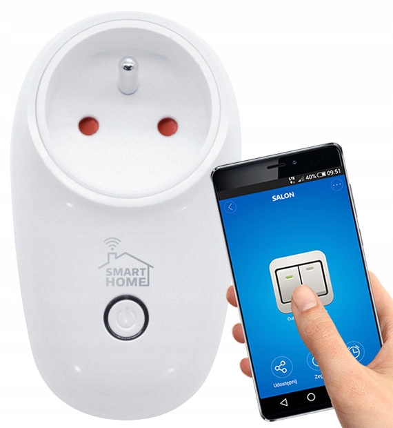 

Inteligentne gniazdo typ E WiFi Smart eWeLink Tel