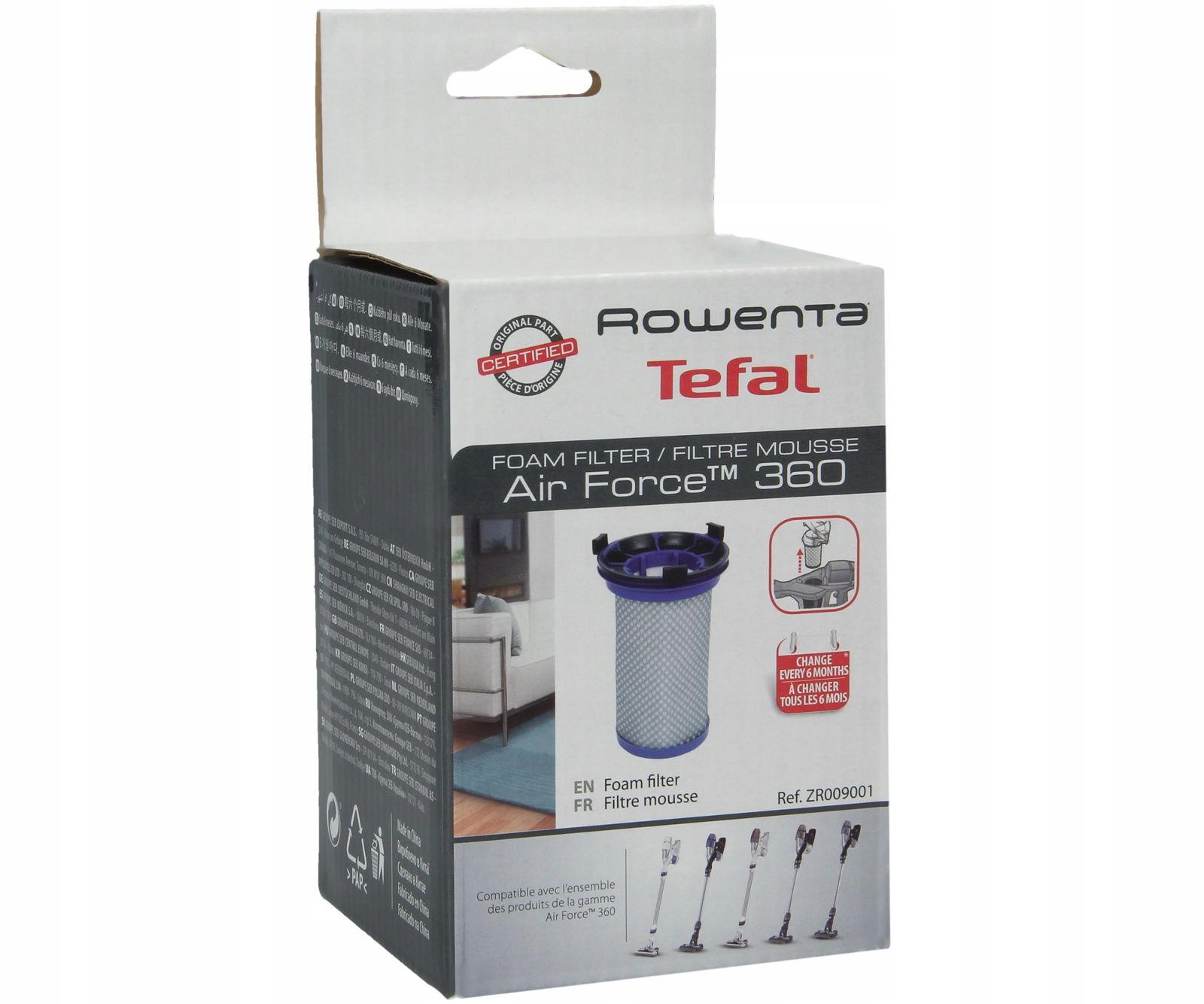Filtr do odkurzacza TEFAL ZR009001