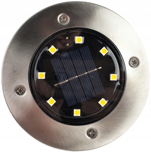 LAMPKI NAJAZDY 4 SZT DYSK SOLARNY LAMPY LED SOLAR ZESTAW OGRODOWE OGRÓD Seria Solar