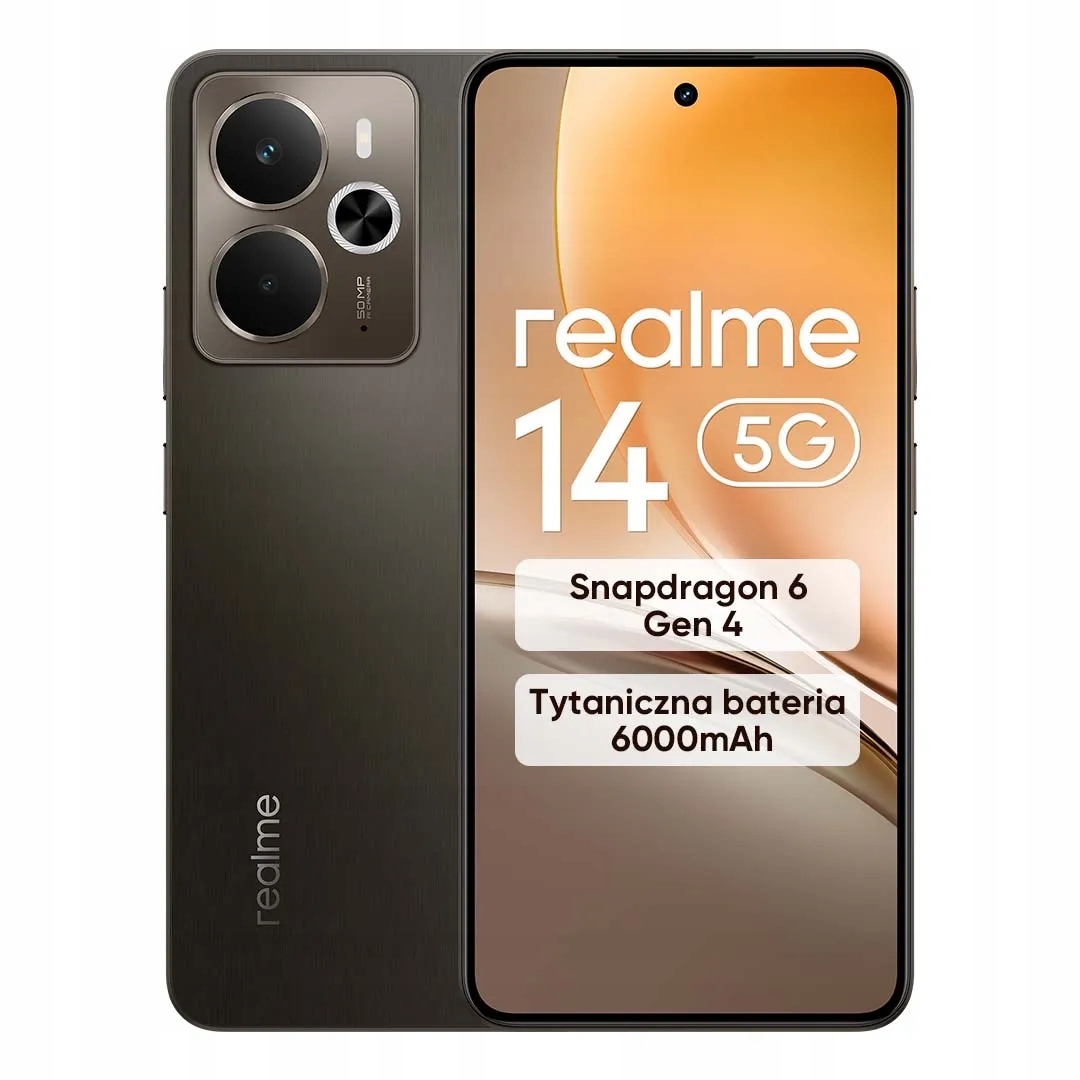 Realme 14 5G/ 8GB/ 256GB/ Storm Titanium 6941764456617