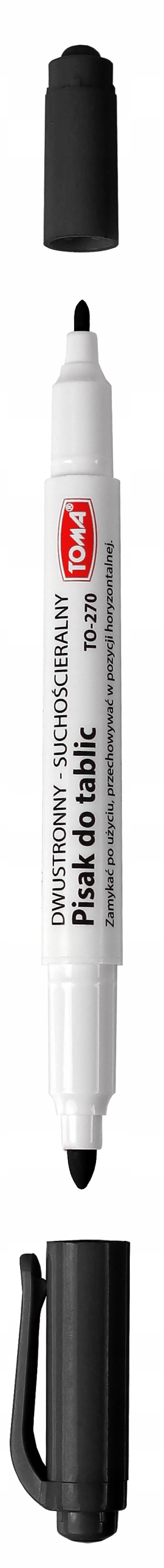 

Marker dwustronny do białych tablic Toma TO-270 cz