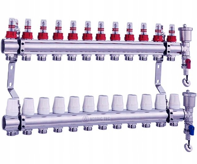 

Rozdzielacz ogrzewania podłogowego podłogówki 12