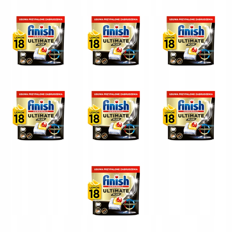 Finish Kapsle do myčky nádobí Ultimate Plus lemon 18 tablet X7