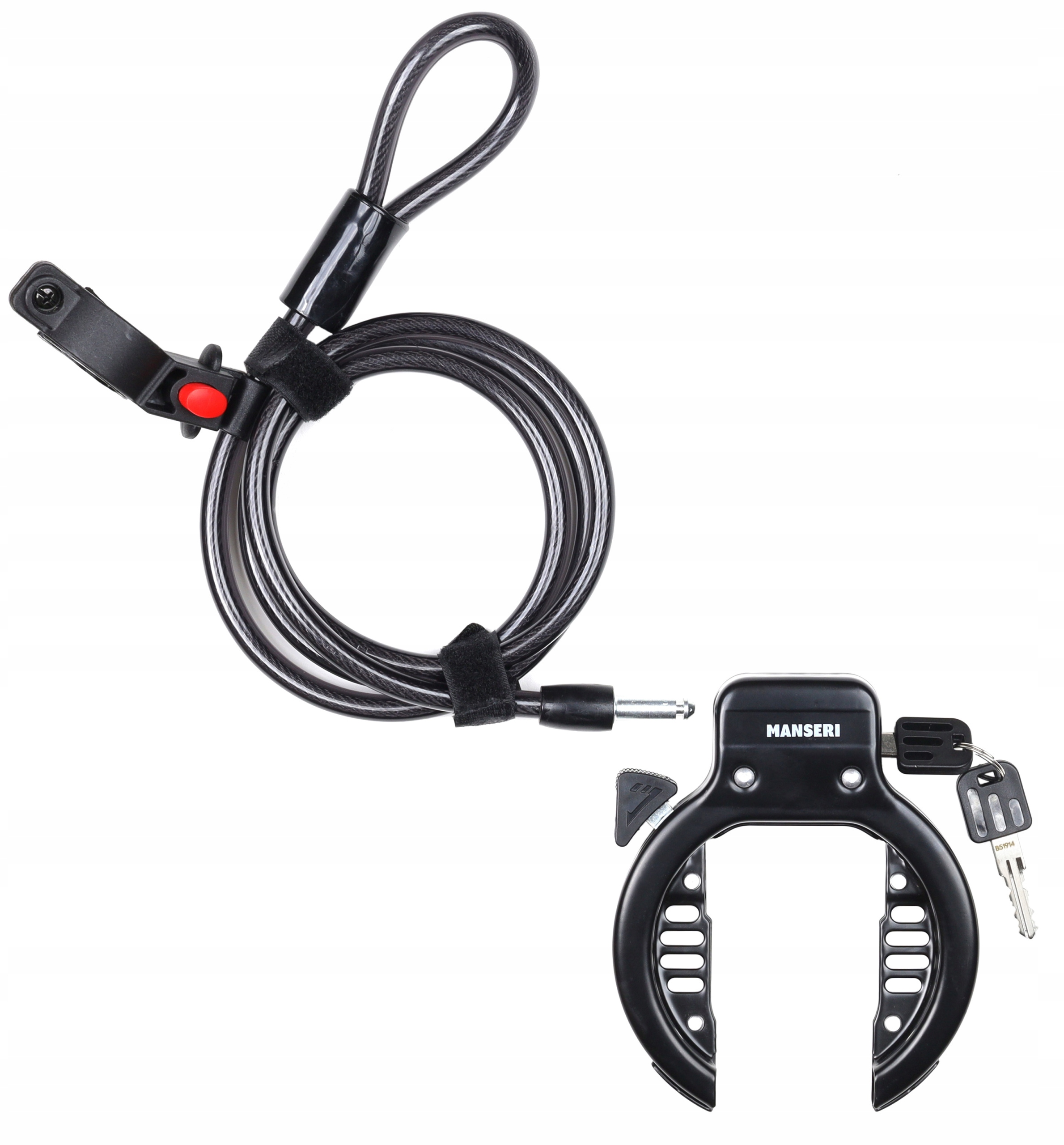 BLOKADA TYLNEGO KOŁA ROWERU PODKOWA + LINKA EAN (GTIN) 5904172300539