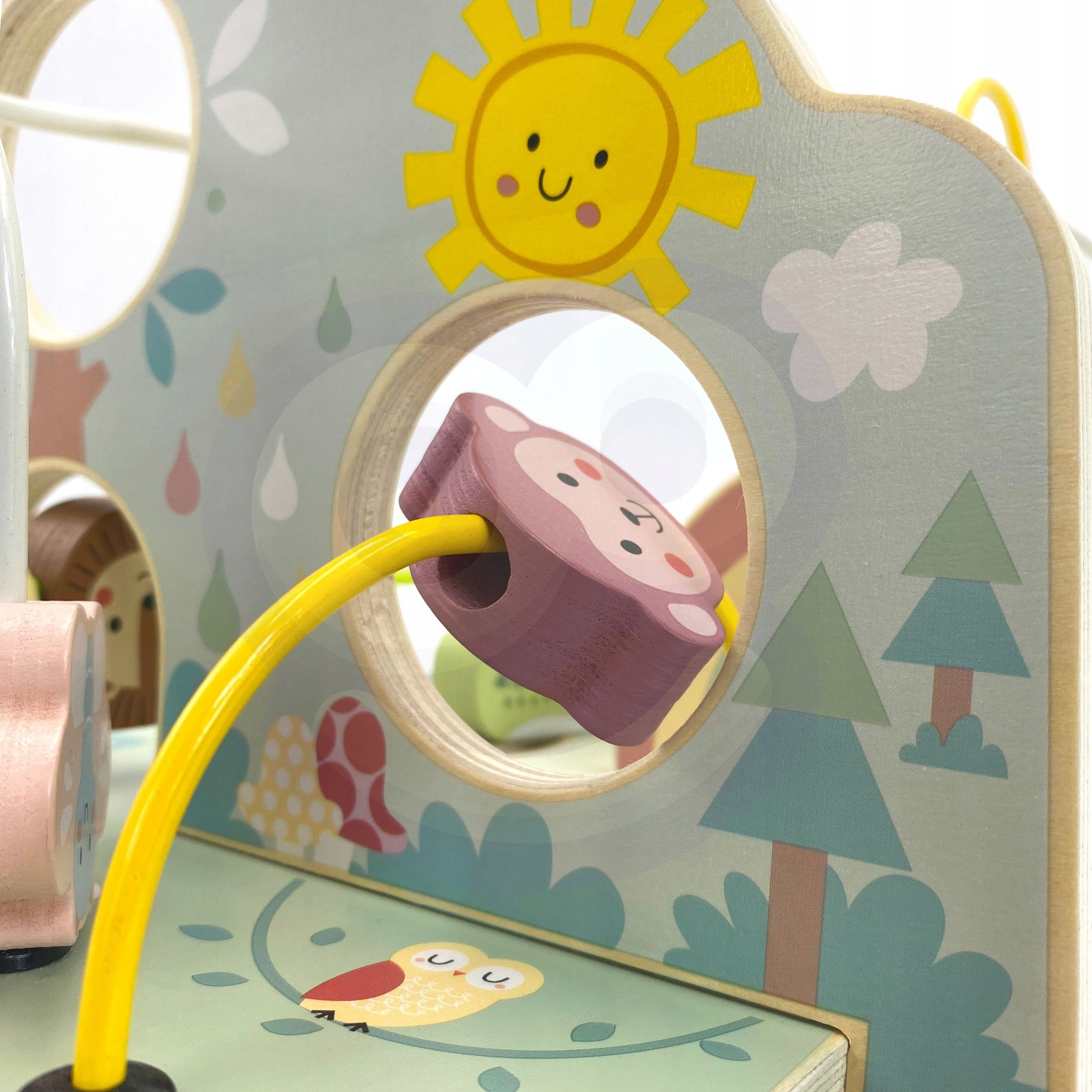 TOOKY TOY Drewniana Pętla Motoryczna Leśny Labirynt Wiek dziecka 2 lata +