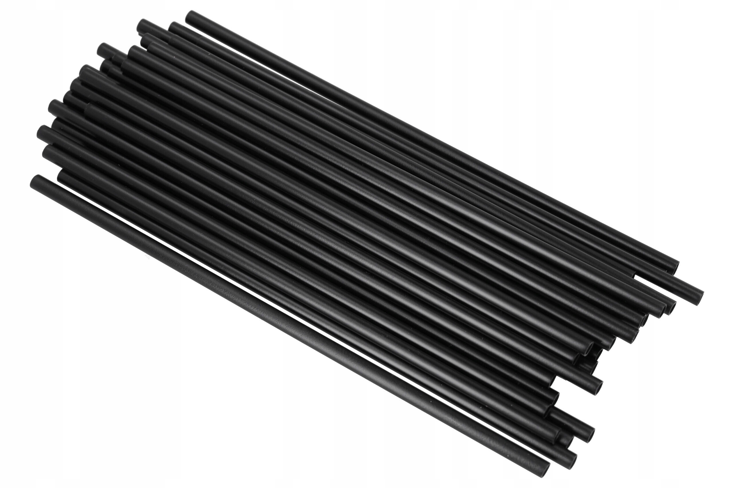 SŁOMKI PLASTIKOWE RURKI DO PICIA DO WIELOKROTNEGO UŻYTKU CZARNE 50 SZT. Marka inna marka