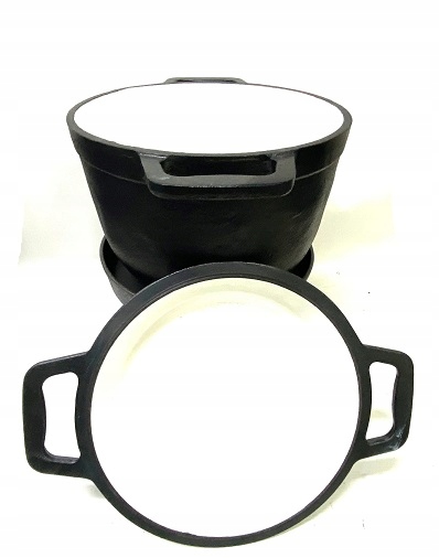 KOCIOŁEK GRILL ŻELIWNY 8L EMALIOWANY ZILNER