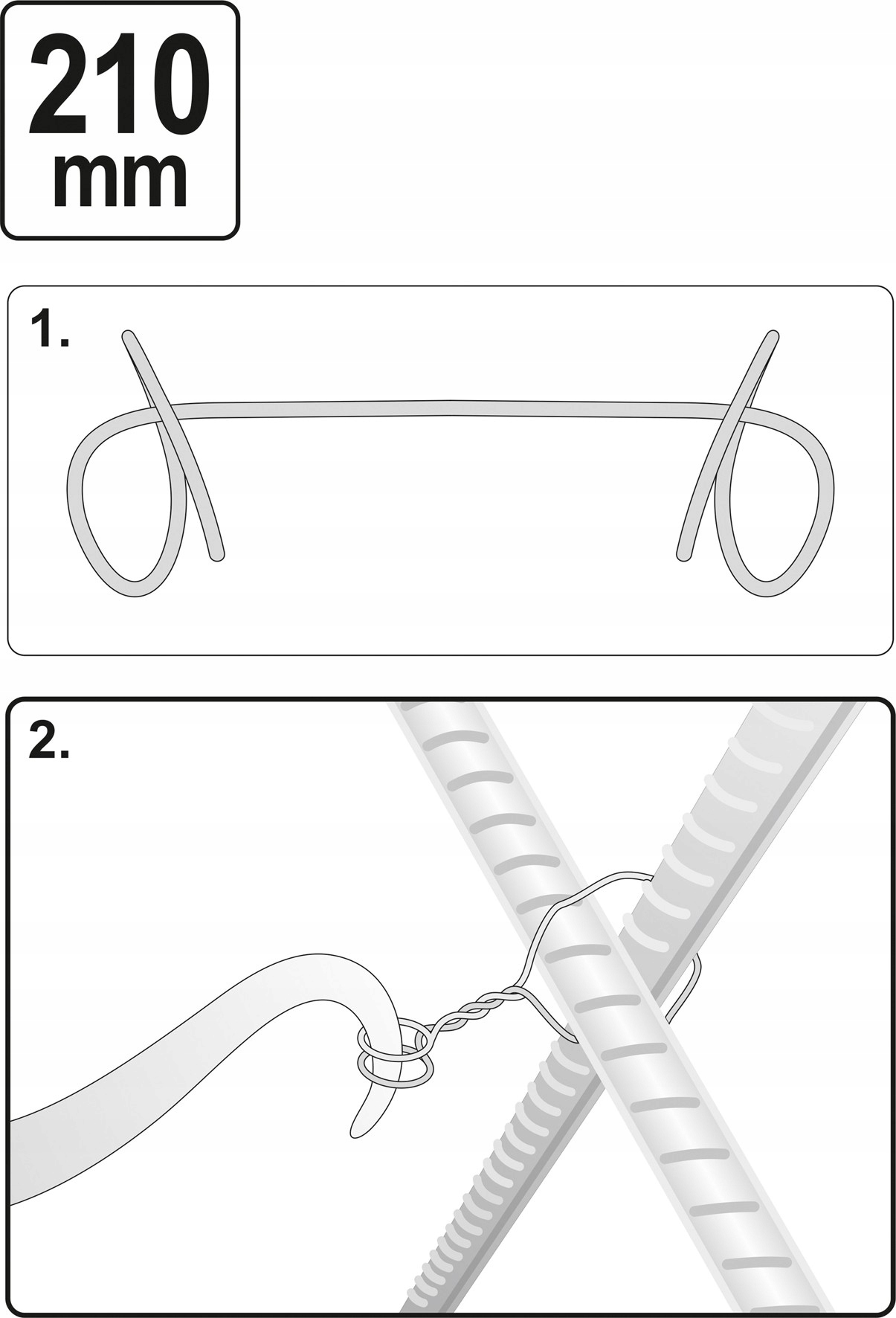 YATO KLUCZ DO WIĄZANIA SKRĘCANIA ZBROJENIA OBROTOWY HAK Rodzaj drut wiązałkowy