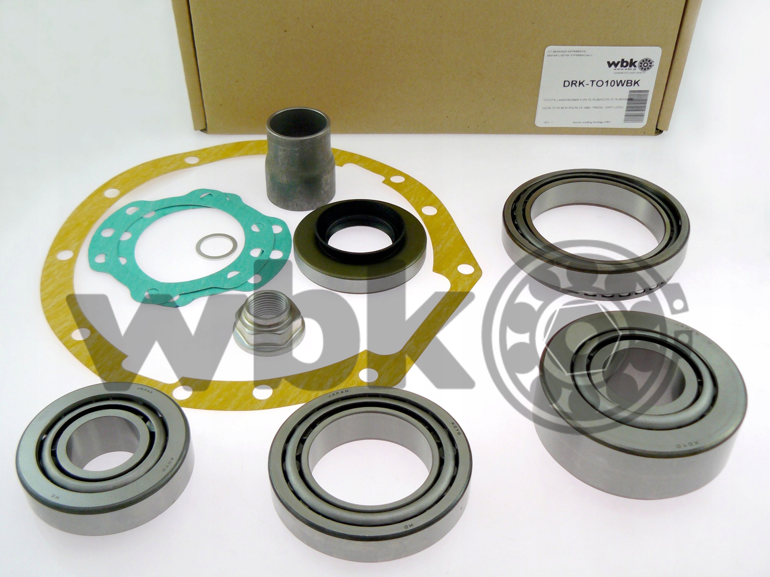 DRK-TO10WBK - ПОДШИПНИКИ ДИФФЕРЕНЦИАЛА TOYOTA LANDCRUISER 1990-