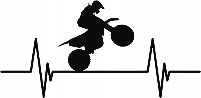 

Naklejka Puls Linia Życia Motocross Motor 22x11