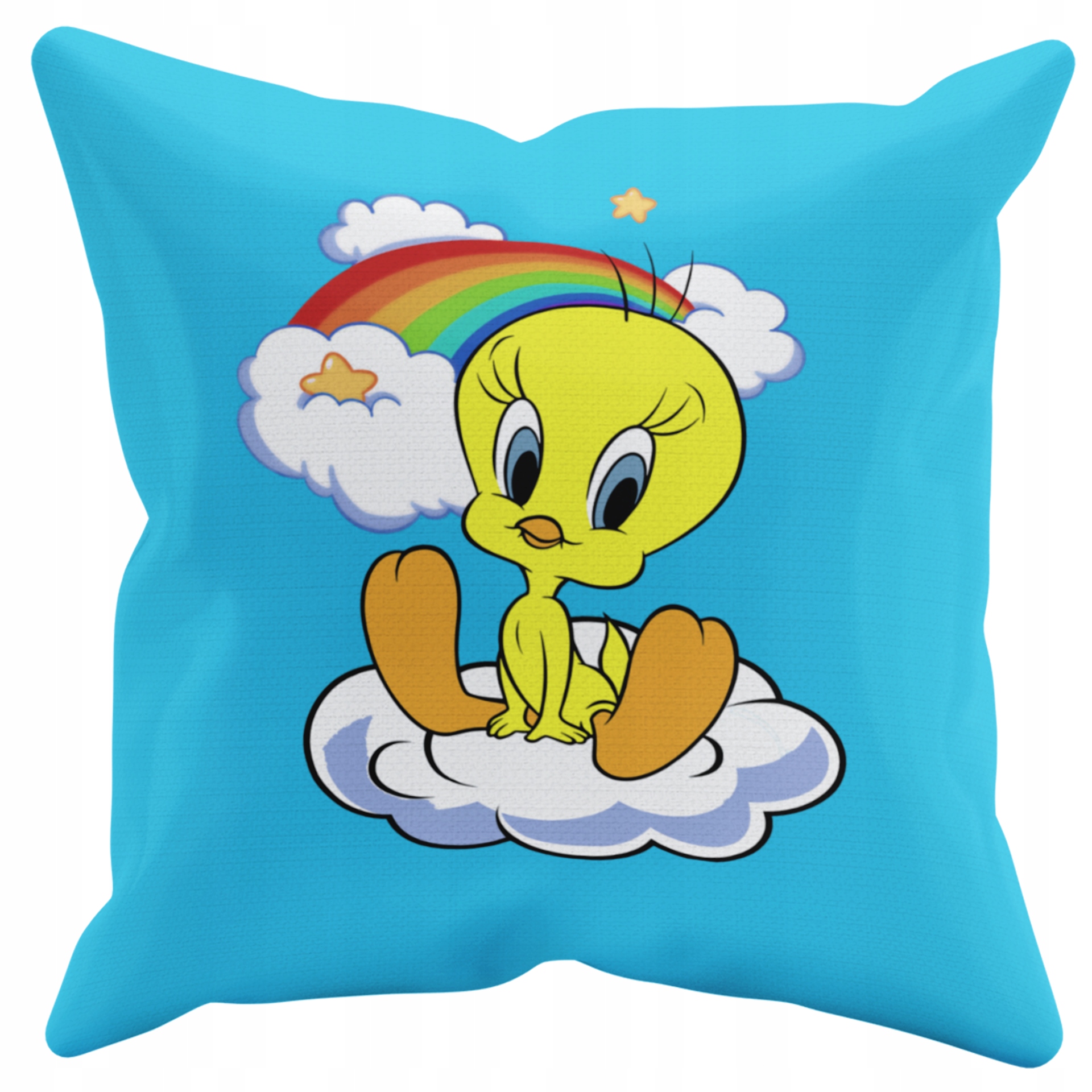 POSZEWKA NA PODUSZKĘ JAŚKA DO PRZEDSZKOLA TWEETY + IMIĘ GRATIS Kolor dominujący odcienie niebieskiego