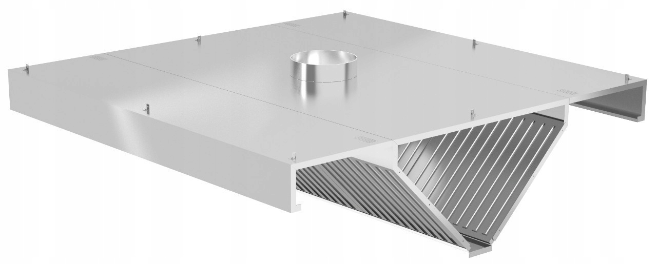 OKAP GASTRONOMICZNY 410x160 CENTRALNY SKOŚNY