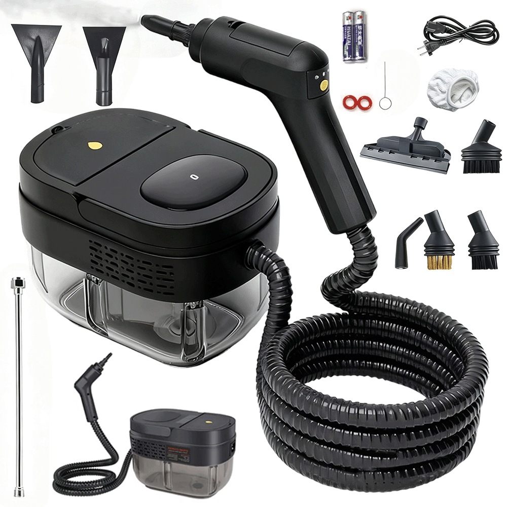 Parný čistič 2500 W 1600 ml s batériami do sprchovej kabíny