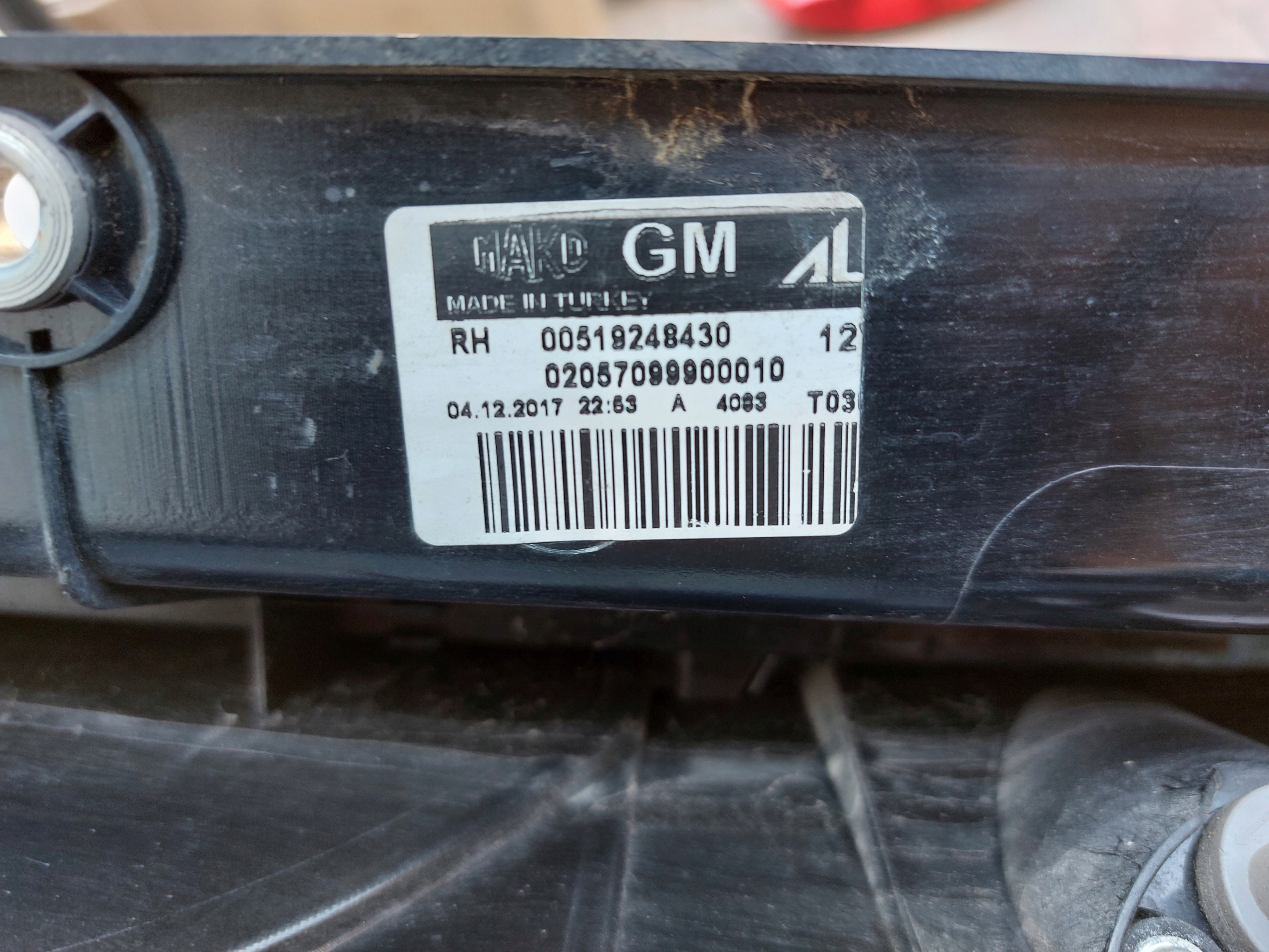 light right rear part OPEL COMBO II 17r