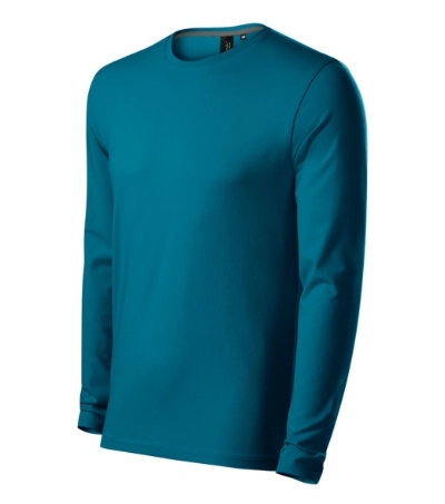 Pánske elastické tričko BRAVE Bavlna Single Jersey Modrá L
