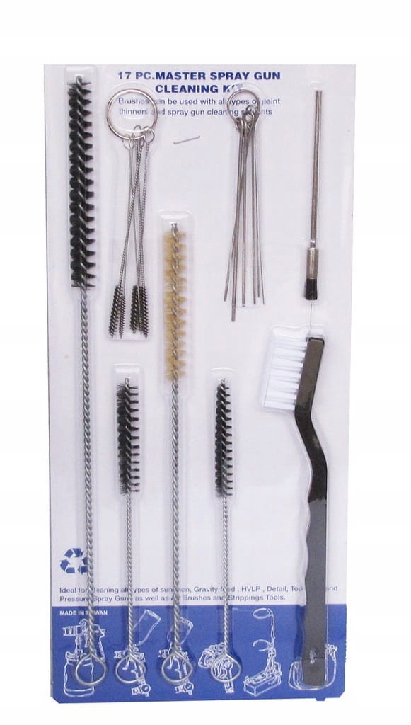 

Duży zestaw do czyszczenia pistoletu lakierniczego