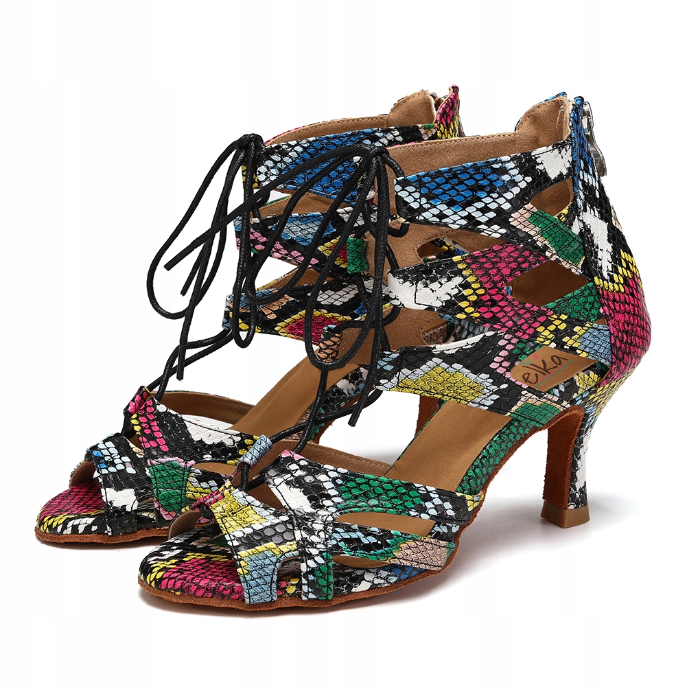 Taneční Boty Taneční Šněrovací Vzorky 7,5 cm