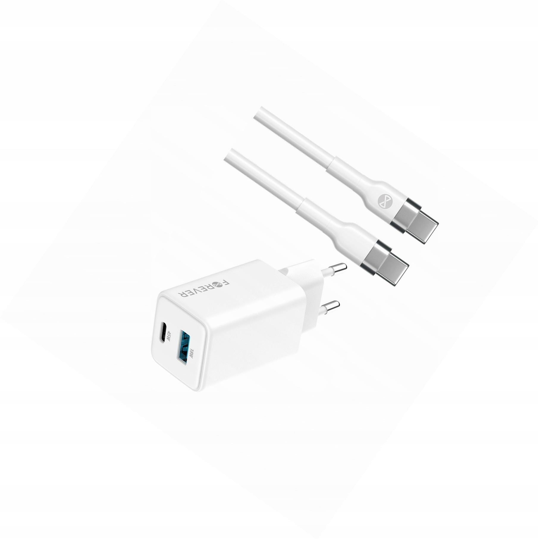 Szybka ładowarka GaN 45W 2 wejścia Usb i Usb-c z kablem do Google Pixel 4a