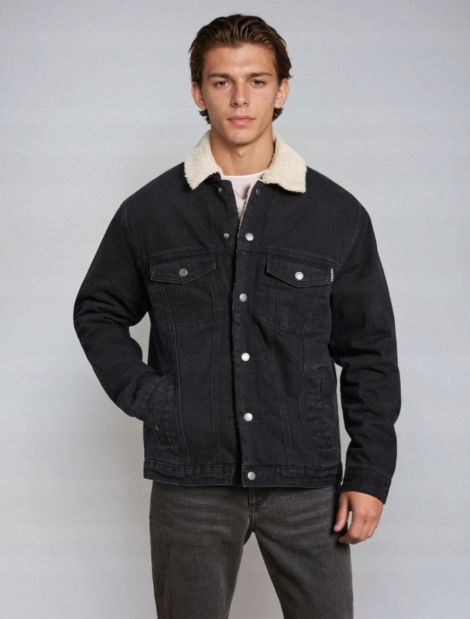 Katana bunda s kožíškem 256EU-99J velikost 3XL xxxl pánská zateplená