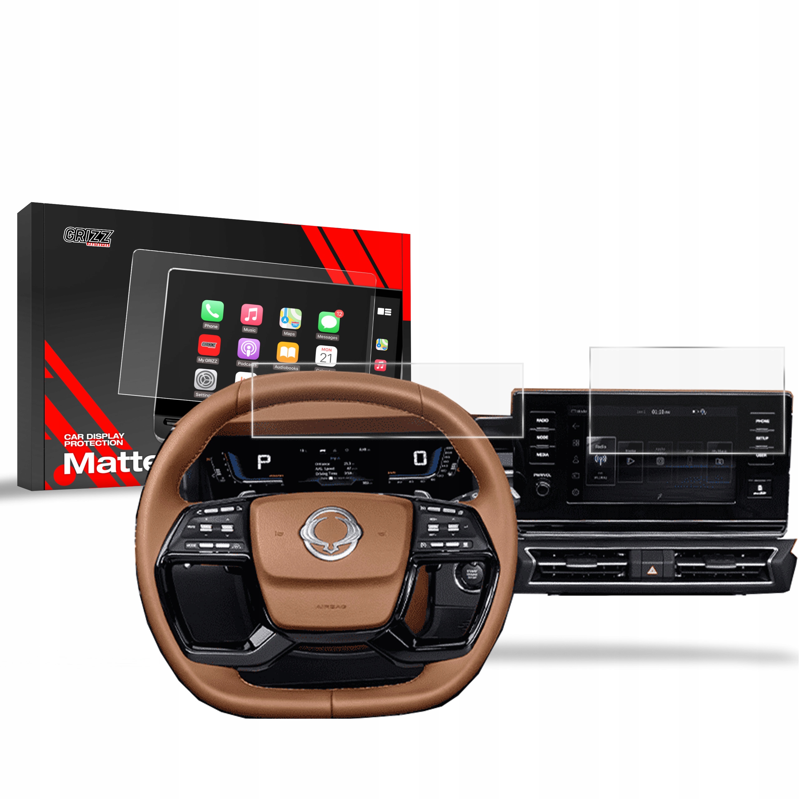 2w1 Folia Antyodciskowa do SsangYong Torres 9" (2023-2025)