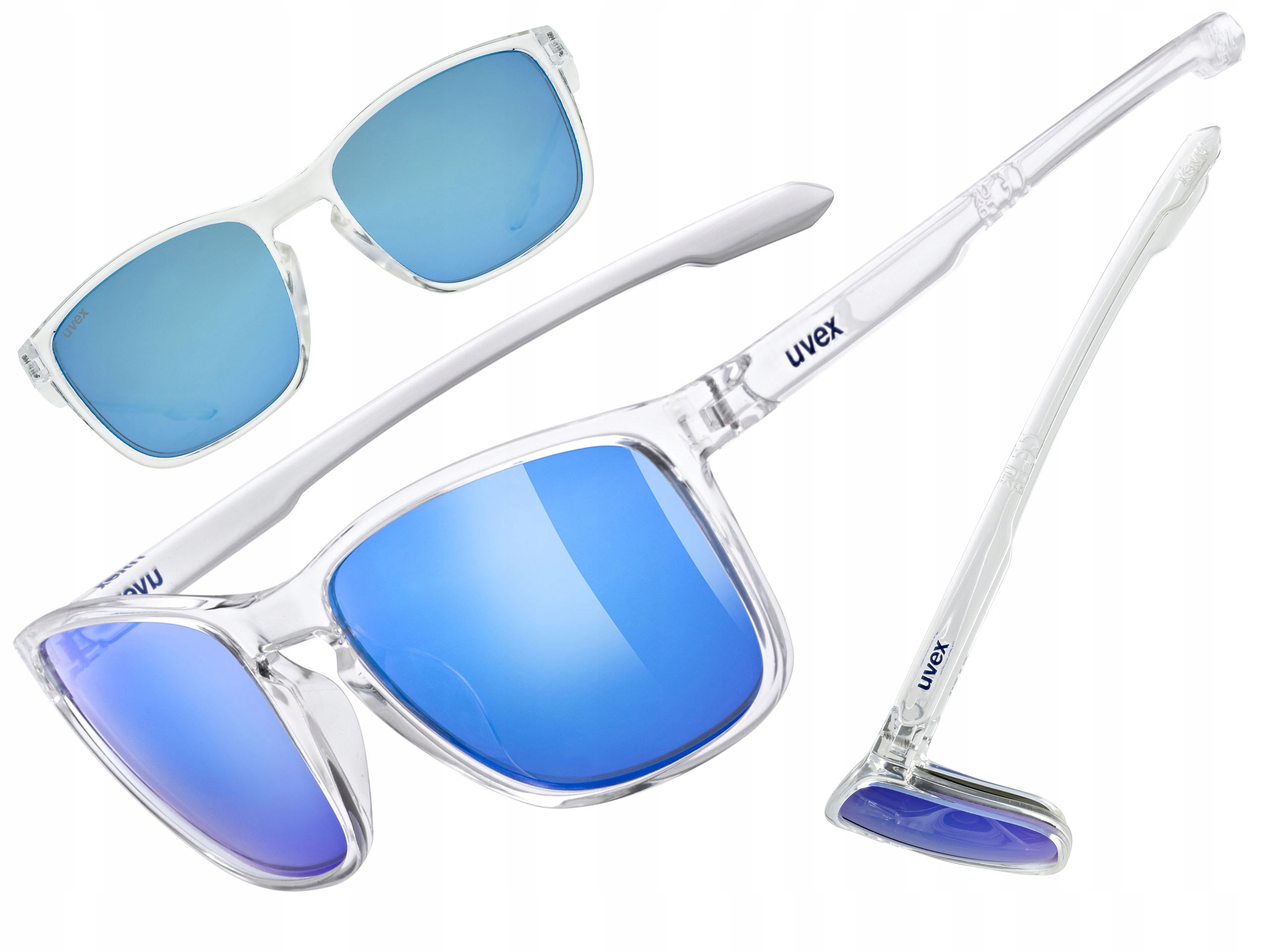 Cyklistické brýle Uvex Lgl 52 čiré (zrcadlově modré) S3