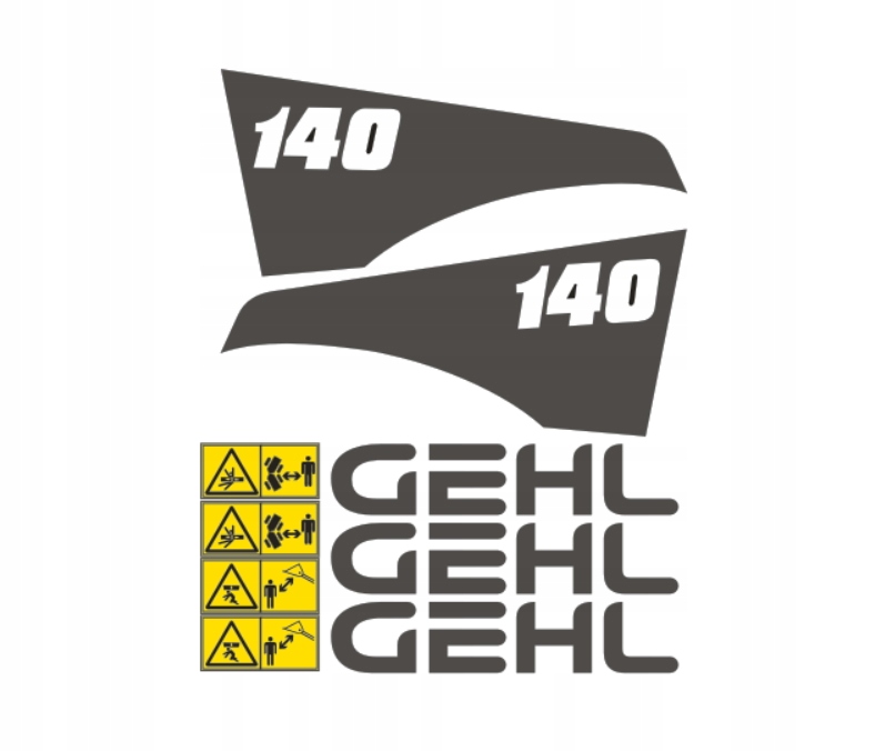 Samolepky s lepením Gehl 140