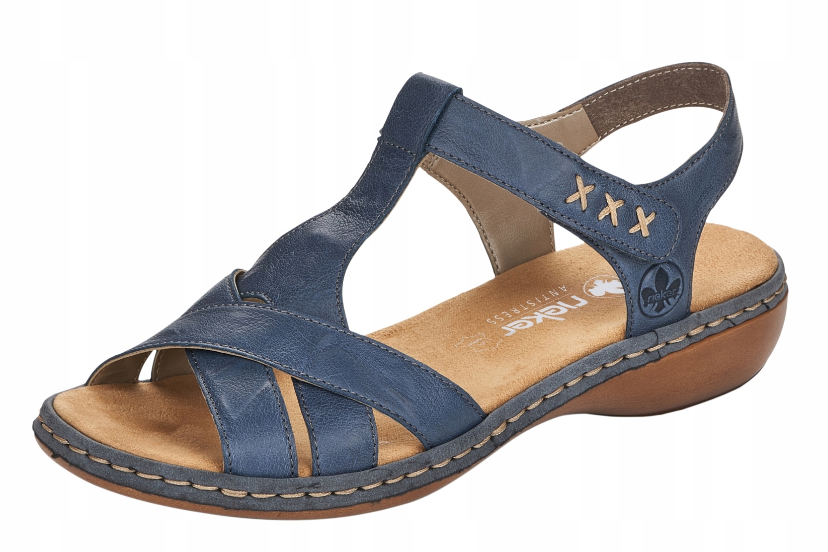 Rieker 65919-12 vel.41 pohodlné kožené dámské sandály