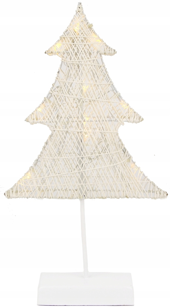 

Biała Choinka stojąca z 10x Led wys. 39cm