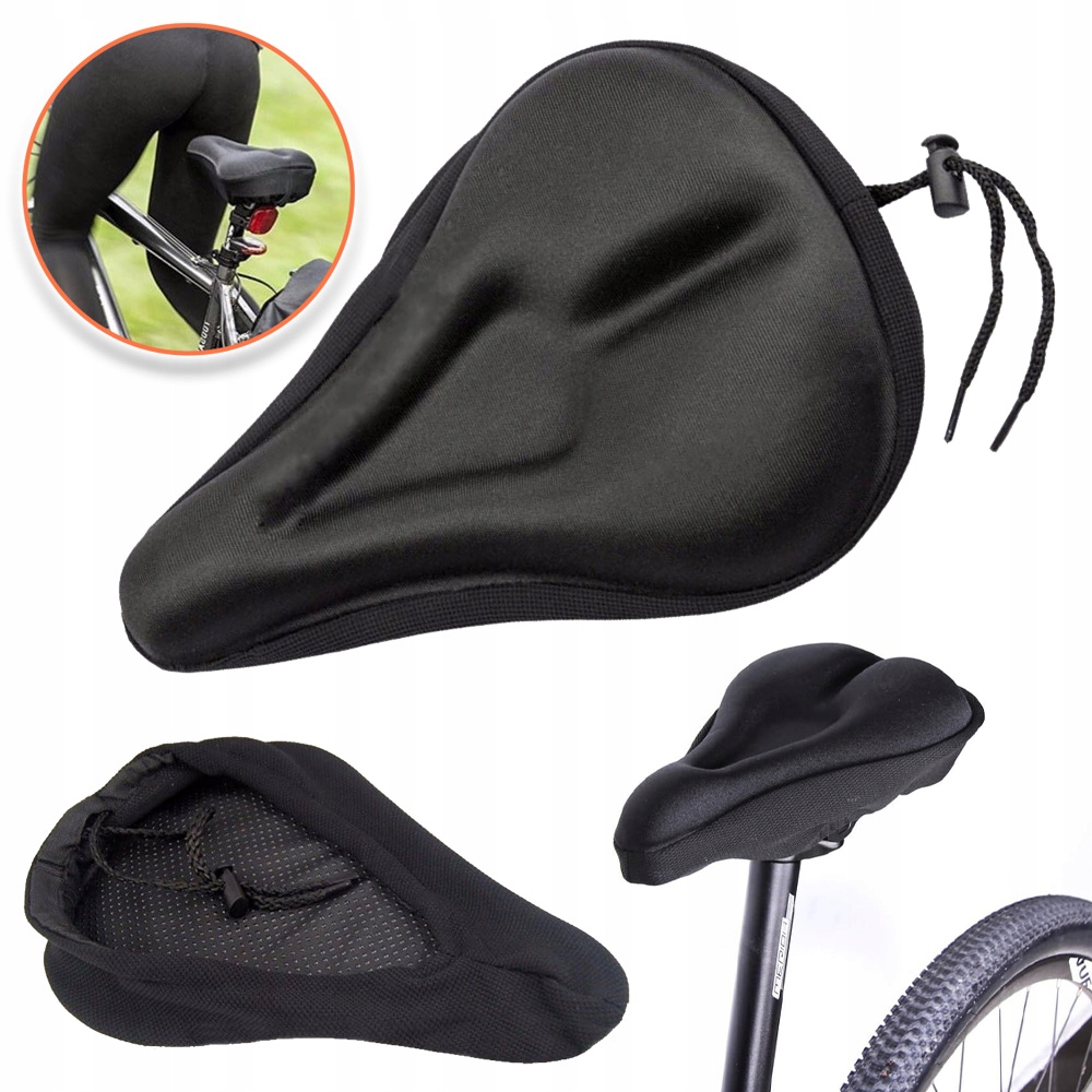 Nakładka Żelowa Na Siodełko Rowerowe 3D Pokrowiec Do Mtb, Rowerów Miejskich